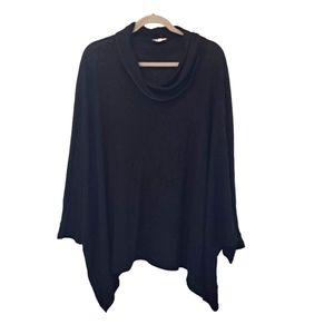 Maurices Waffle Knit Cowl Neck Batwing Dolman Drop Shoulder Poncho Size L/XL